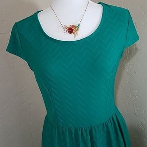 Xhilaration Stretchy Green Summer Dress